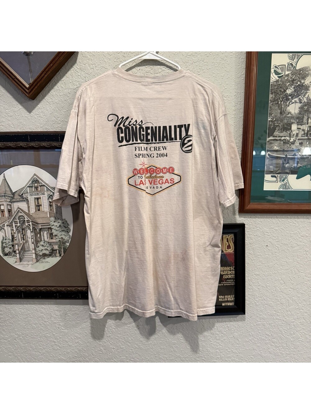 Vintage 00s RARE Miss Congeniality 2 Film Crew Movie Promo XL Shirt 2005